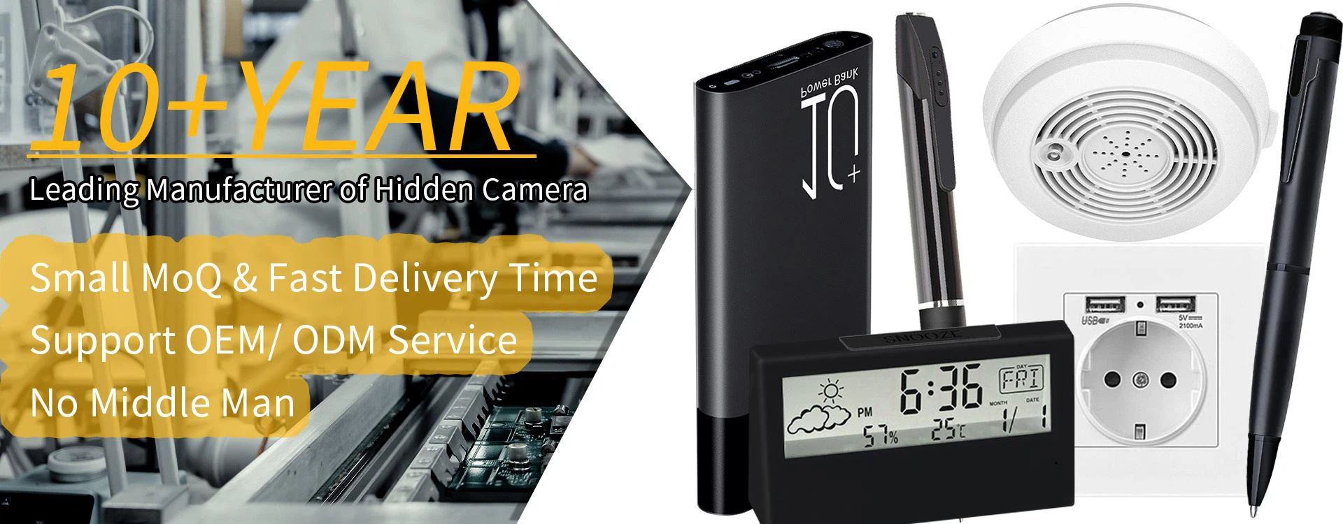Leading Manufacturer of Hidden Camera