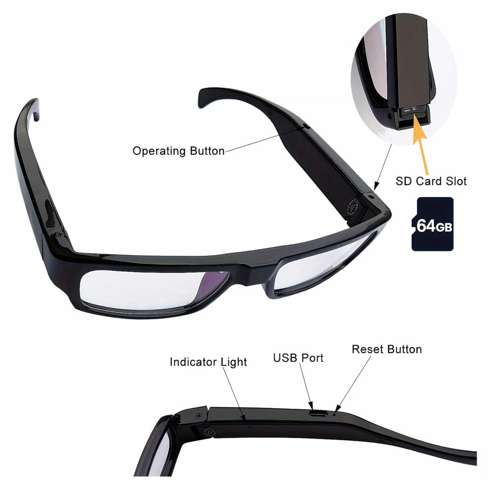 GZ3 Spy Glasses — Hidden Camera Eyewear With Audio factory