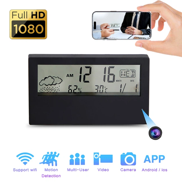 alarm clock WIFI camera 1 alarm clock WIFI camera 1