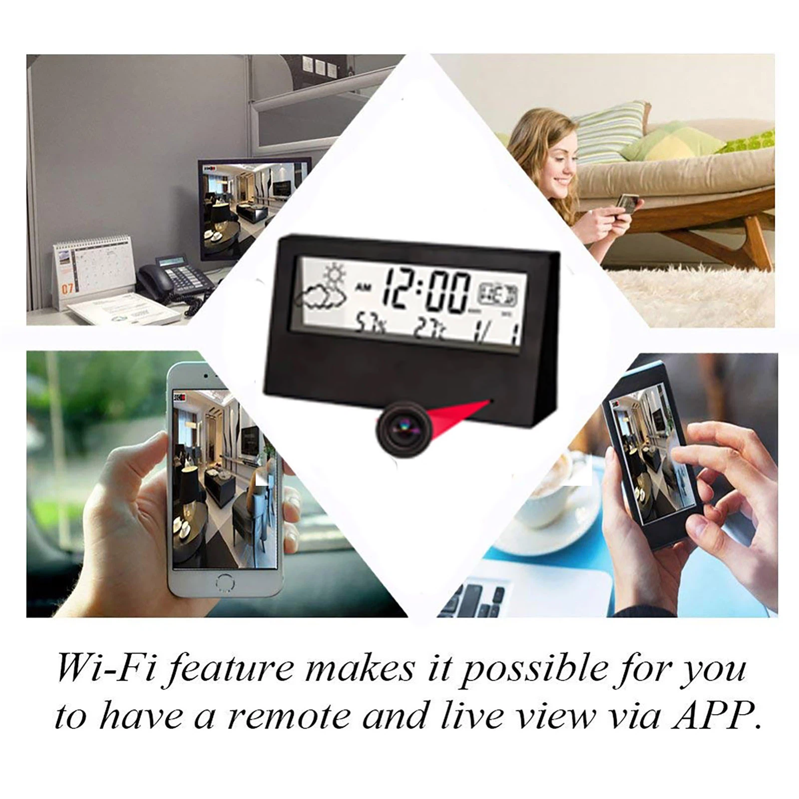 alarm clock WIFI camera 4 alarm clock WIFI camera 4